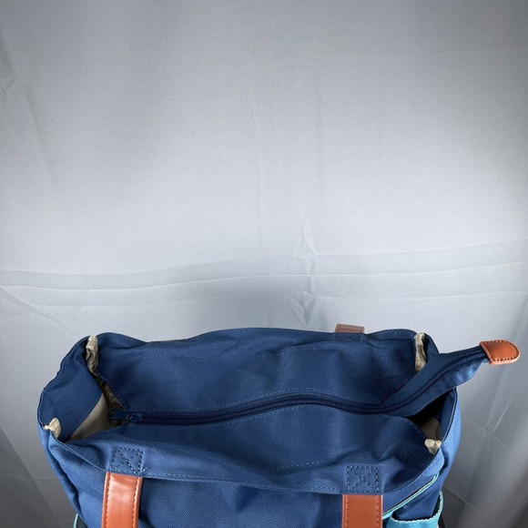 LUZZ Pickleball Sporty Tote Bag / 2 Paddle Compartments Light Blue/Royal NEW - Picture 5 of 7